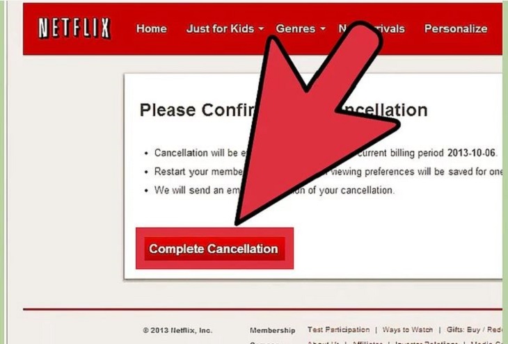 Hướng dẫn hủy tài khoản Netflix